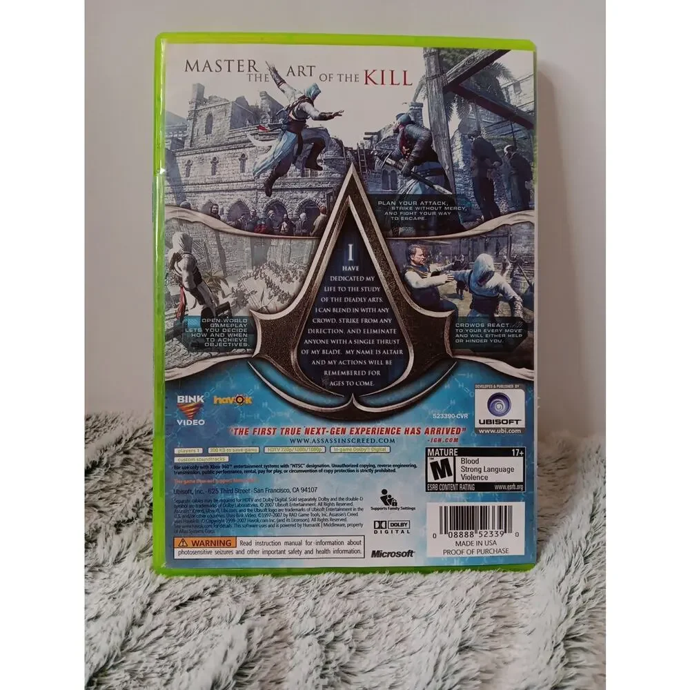Assassin's Creed (Microsoft Xbox 360, 2007)